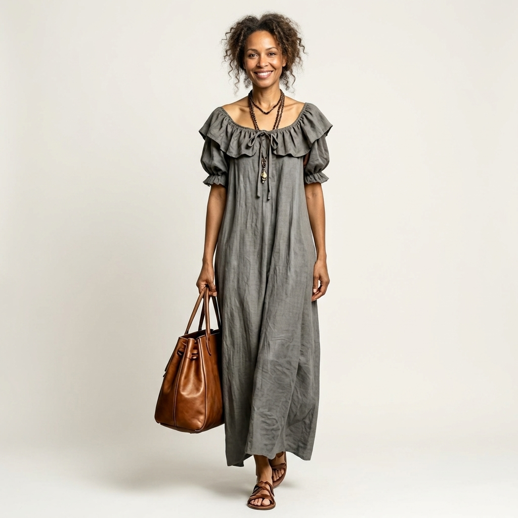 Monique | Ruffle Off-Shoulder Maxi Dress