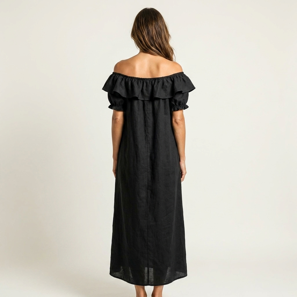 Monique | Ruffle Off-Shoulder Maxi Dress