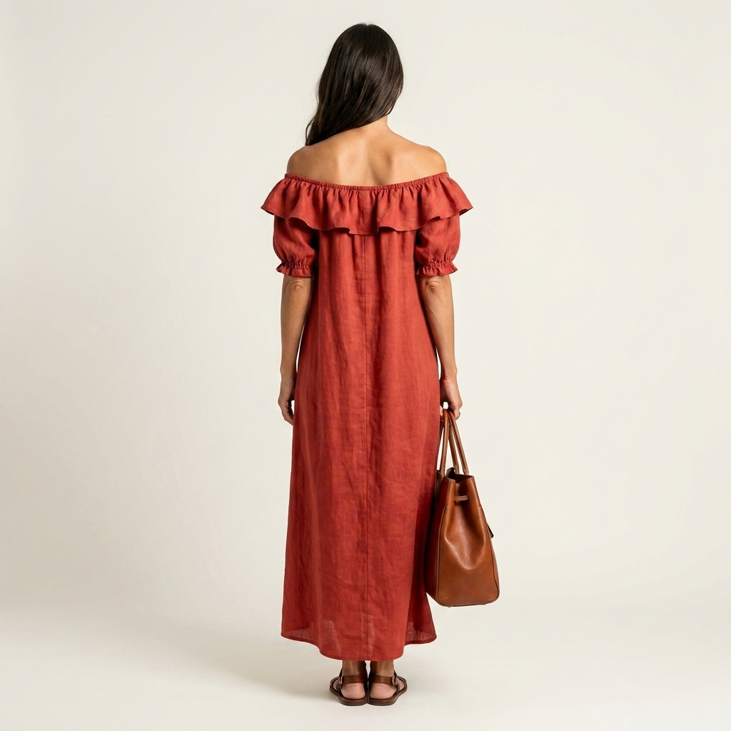 Monique | Ruffle Off-Shoulder Maxi Dress