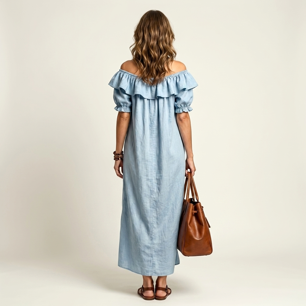 Monique | Ruffle Off-Shoulder Maxi Dress