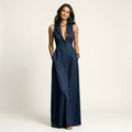 Irelia | Cotton-Linen Maxi  Shirt Dress