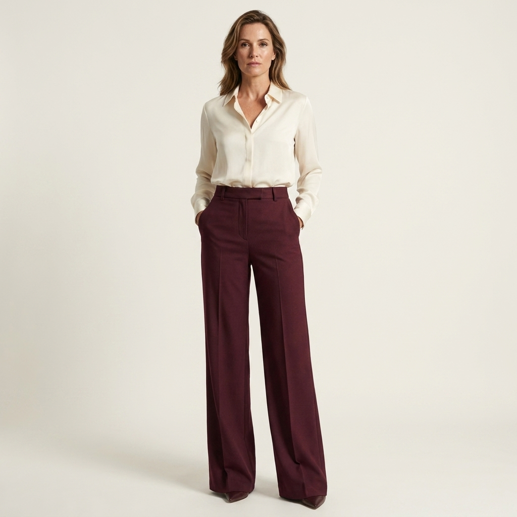 Sloane | High-Waist Stretch Straight-Leg Tailored Trousers
