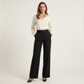 Sloane | High-Waist Stretch Straight-Leg Tailored Trousers