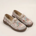 Celly | Embroidered Pearl-Trim Slip-On Loafer