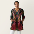 Manon | Long Blouse with V-Neck