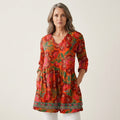 Marion | Long Blouse with V-Neck