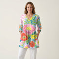 Maelle | Long Blouse with V-Neck