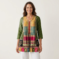 Emilie | Long Blouse with V-Neck