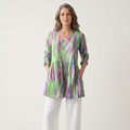 Oceane | Long Blouse with V-Neck
