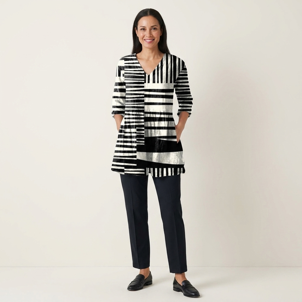 Sophie | Long Blouse with V-Neck