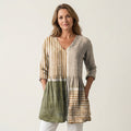 Camille | Long Blouse with V-Neck