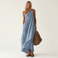 Hailey | One-Shoulder Draped Maxi Dress With Asymmetric Hem