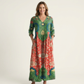 Alexandra | V-Neck Long Sleeve Maxi Dress With Pockets 3
