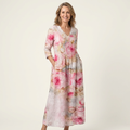 Alexandra | V-Neck Long Sleeve Maxi Dress With Pockets 4