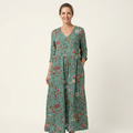 Alexandra | V-Neck Long Sleeve Maxi Dress With Pockets 5