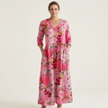Alexandra | V-Neck Long Sleeve Maxi Dress With Pockets 12