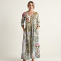 Alexandra | V-Neck Long Sleeve Maxi Dress With Pockets 15