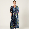 Alexandra | V-Neck Long Sleeve Maxi Dress With Pockets 21