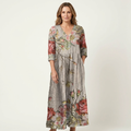 Alexandra | V-Neck Long Sleeve Maxi Dress With Pockets 23