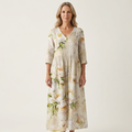 Alexandra | V-Neck Long Sleeve Maxi Dress With Pockets 24