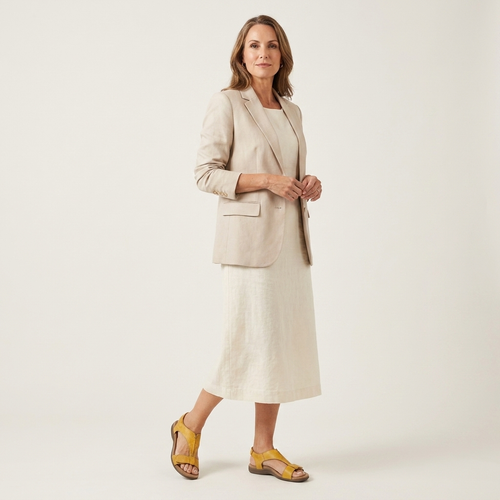 Amara | Adjustable Strap Ergonomic Flat Sandal With Cushioned Footbed
