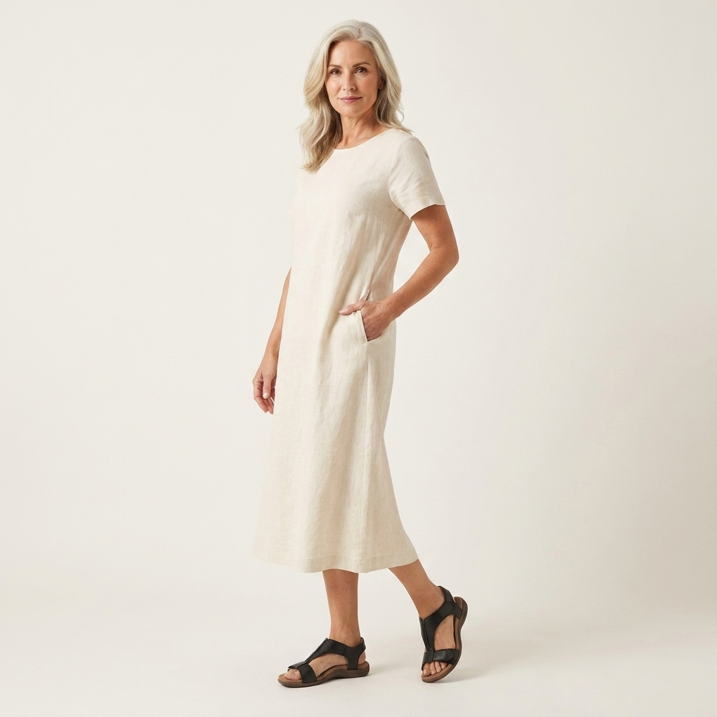 Amara | Adjustable Strap Ergonomic Flat Sandal With Cushioned Footbed