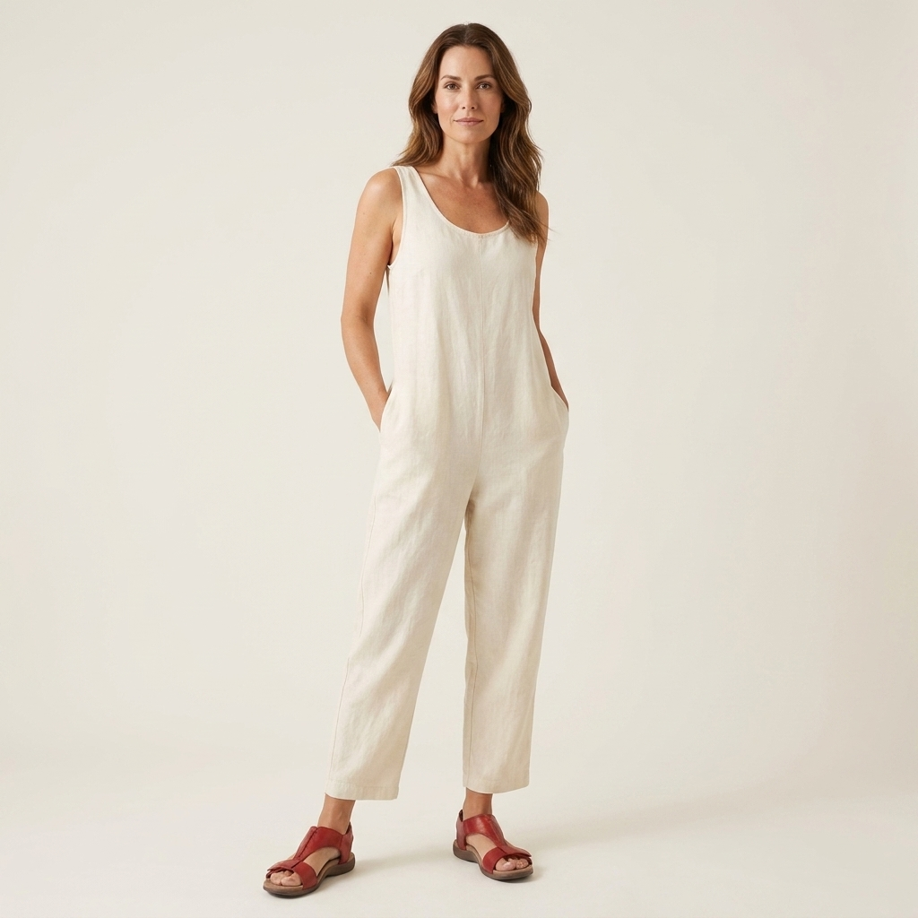 Amara | Adjustable Strap Ergonomic Flat Sandal With Cushioned Footbed