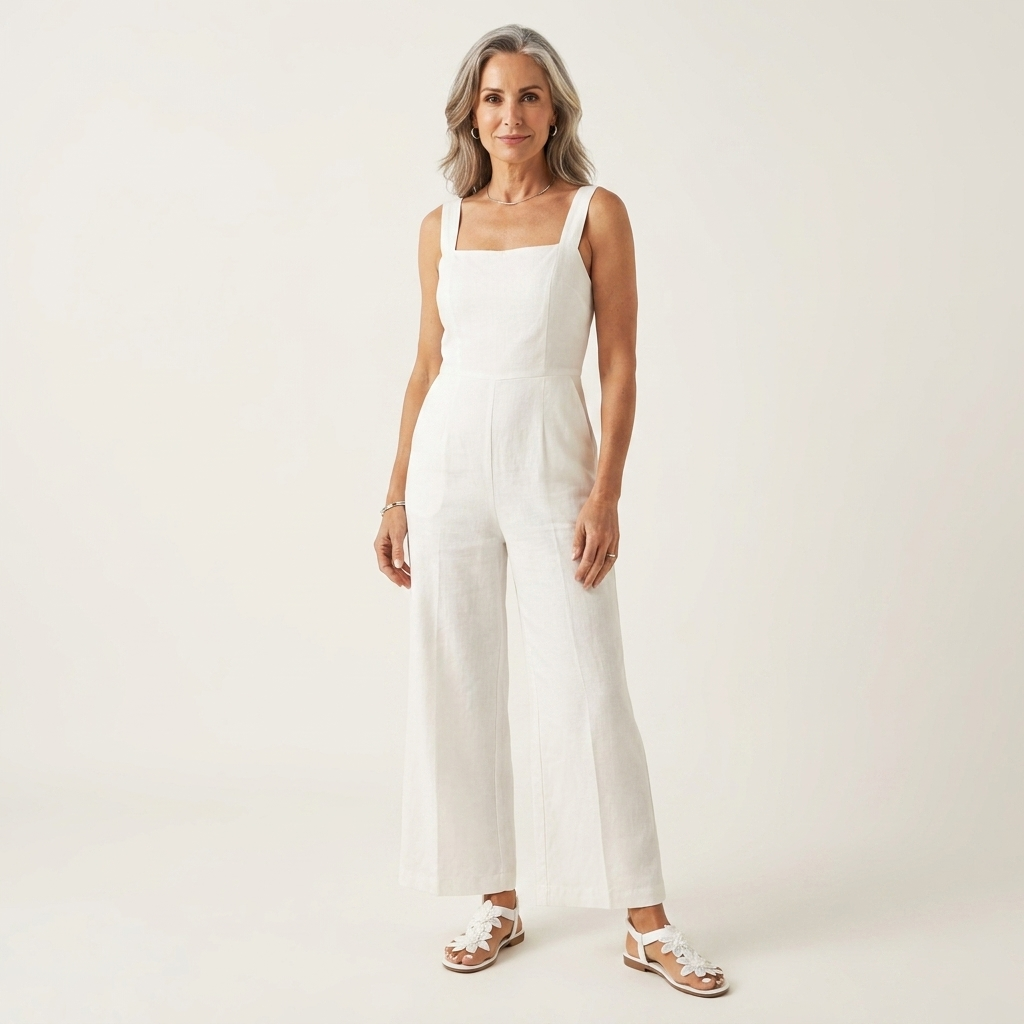 Florella | Floral Appliqué Toe Ring Flat Sandal With Elastic Heel Strap