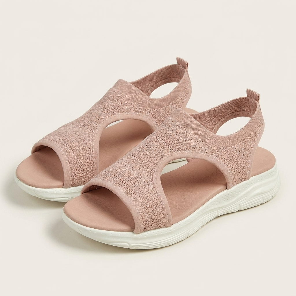 Cherryl | Stretch Knit Slip-On Sport Sandal