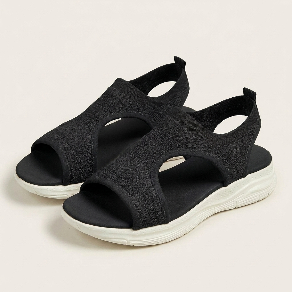 Cherryl | Stretch Knit Slip-On Sport Sandal