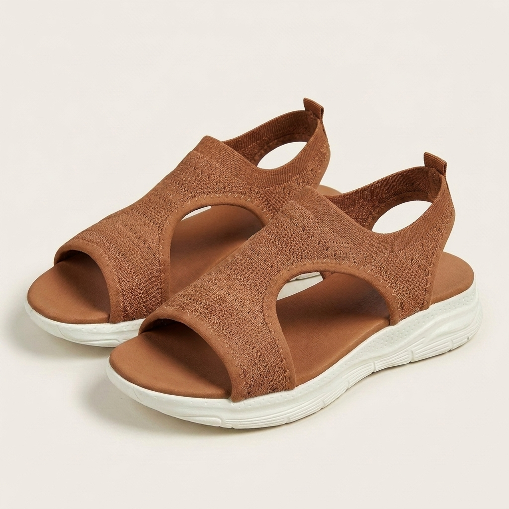 Cherryl | Stretch Knit Slip-On Sport Sandal
