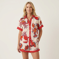 Romina | Short-Sleeve Shirt & Shorts Two-Piece Set 2