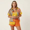 Romina | Short-Sleeve Shirt & Shorts Two-Piece Set 3
