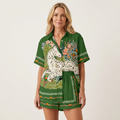 Romina | Short-Sleeve Shirt & Shorts Two-Piece Set 6