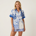 Romina | Short-Sleeve Shirt & Shorts Two-Piece Set 7