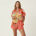 Romina | Short-Sleeve Shirt & Shorts Two-Piece Set 10