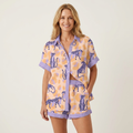 Romina | Short-Sleeve Shirt & Shorts Two-Piece Set 14
