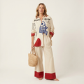 Linda | Long-Sleeve Shirt & Wide-Leg Pants Two-Piece Set 13