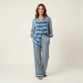 Linda | Long-Sleeve Shirt & Wide-Leg Pants Two-Piece Set 10