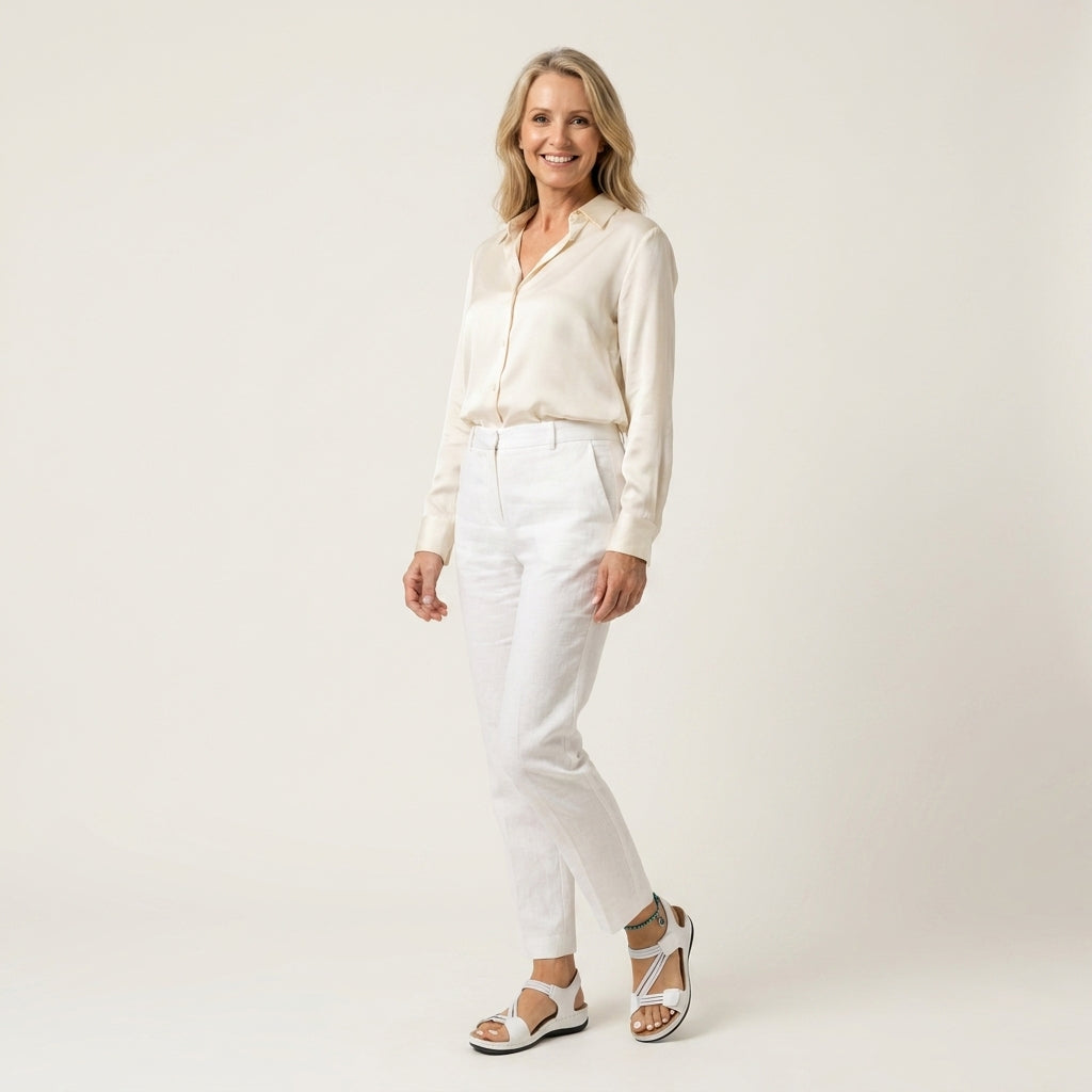 Elayne | Elastic Strap Velcro Comfort Sandal