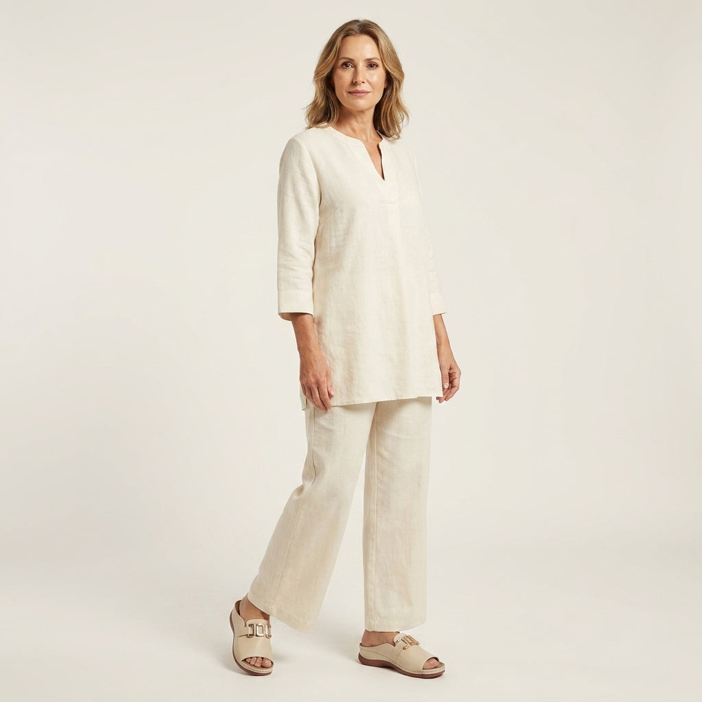 Ameyra | Gold Hardware Slip-On Wedge Slide Sandal