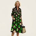 Alexia | Collared Midi Shirt Dress With Pockets