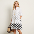 Alexia | Collared Midi Shirt Dress With Pockets 16