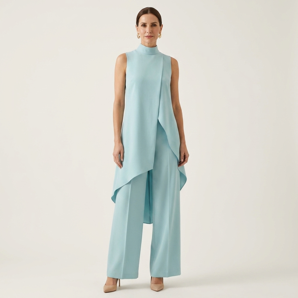 Martina | Mock-Neck Two-Piece Set