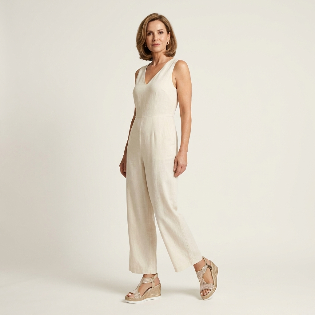 Iryna | Mesh & Gold Ankle-Strap Wedge Sandal