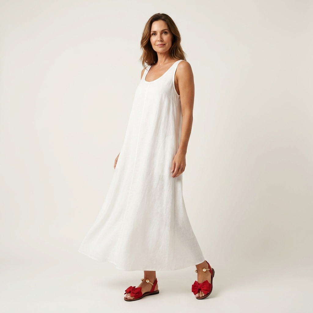Ivy | Bow & Pearl-Trim Flat Slide Sandal