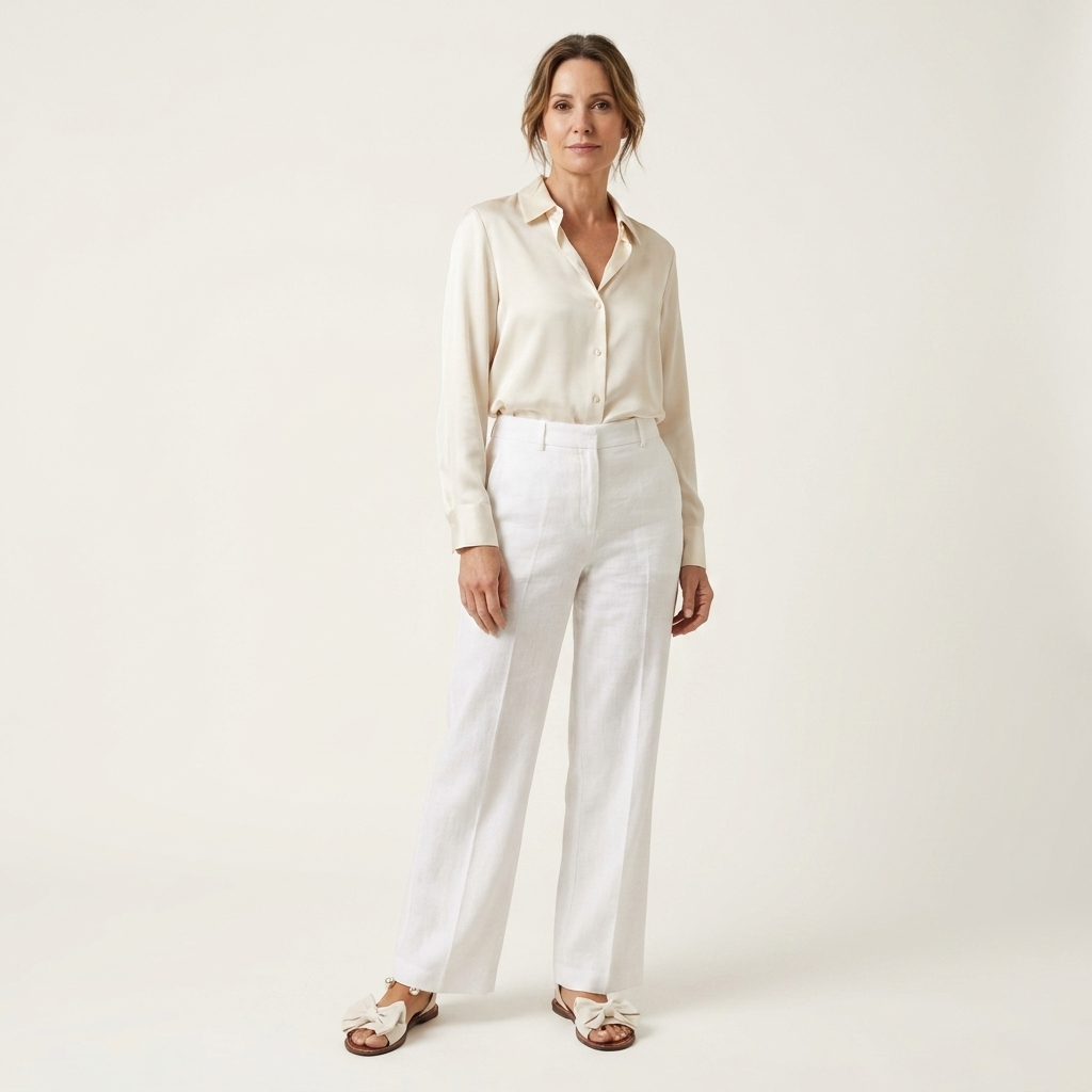 Ivy | Bow & Pearl-Trim Flat Slide Sandal