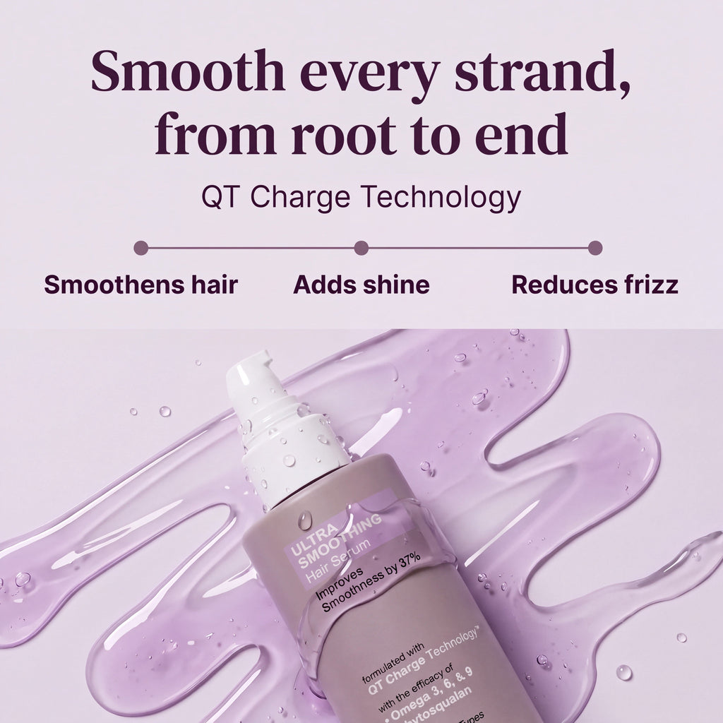 Ultra Smoothing Hair Serum with Niacinamide for Frizz and Split Ends