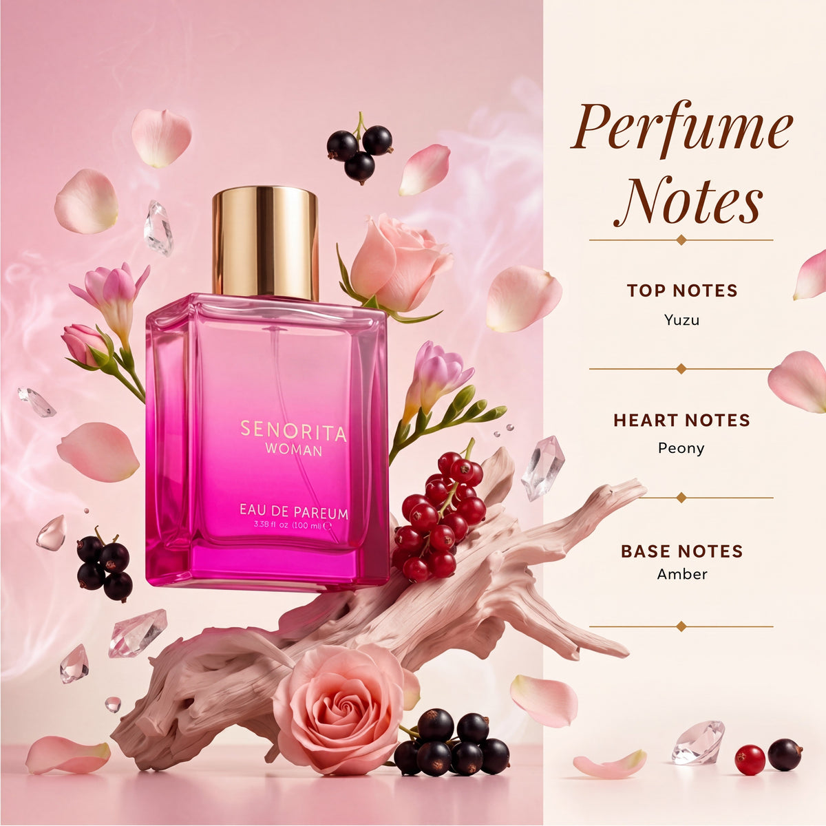Senorita Woman Perfume, Floral Fruity Eau de Parfum for Women