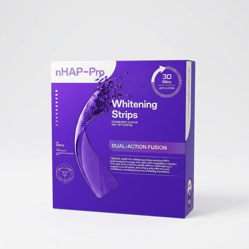 Nano-Hydroxyapatite Teeth Strips for Teeth Whitening & Fresh Breath